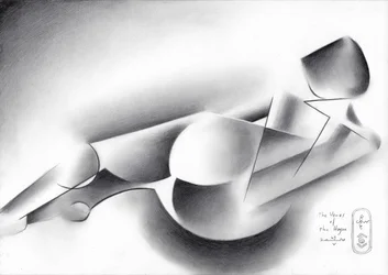 Abstrakt liggende figur