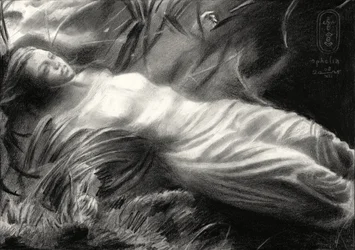 Eterisk, drapert figur