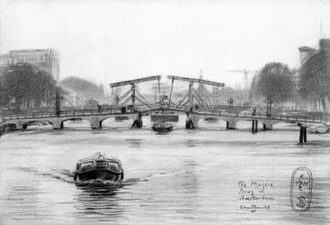 Magere Brug i Amsterdam – Tegning