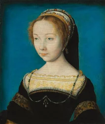 Portrett av en kvinne, ca. 1540 (olje på tre)