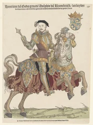 Portrett av kong Henry II av Frankrike til hest, 1542-1543