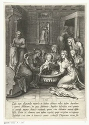 Thomas spiser en avis med Ave Maria The Life of Saint Thomas Aquinas (serietittel)