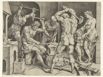 Venus og Amor i Vulcans verksted