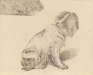 Sittende hund, 1777.