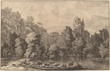 Valley with an Aged Castle, 1784, utgitt 1786.