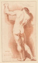 Stående naken mann, sett bakfra (1. premie 1771)
