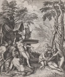 Diana oppdager Callistos graviditet, 1566.