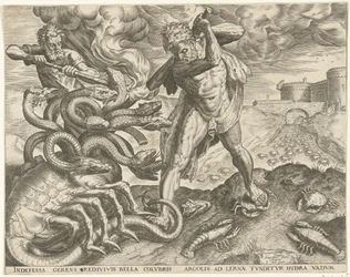 Hercules erobrer hydraen til Lerna Labours of Hercules (serietittel)