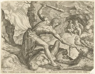 Herkules drar Cerberus ut av helvete Labours of Hercules (serietittel)