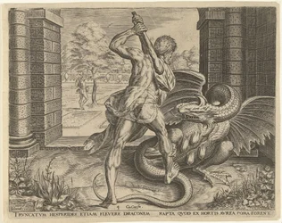 Herkules stjeler de gylne eplene til Hesperidene Labours of Hercules (serietittel)
