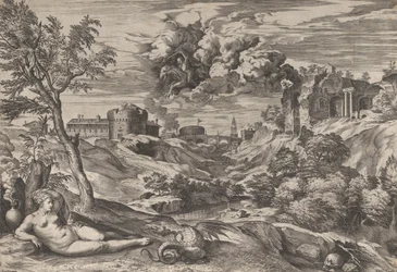 Ruggiero redde Angelica, 1565.