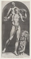 Mirror of Roman Magnificence: Bacchus on the Shoulders of a Satyr, 1500-tallet., 1500-tallet.