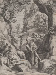 St Jerome Penitent in the Wilderness, 1573.