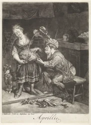April Aprillis (tittel på objekt) Årets tolv måneder, Les XII Mois de l'Année (serietittel)