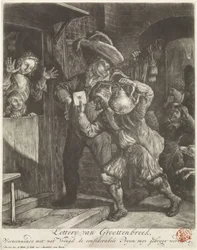 Lotteriet av Grootebroek, 1694 Lottery van Groottenbroek, Utstiller med hvilken glede den hensynsfulle Prysen tuys be brogt (tittel på objekt)