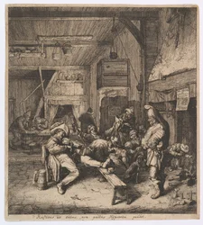 Fiolinspilleren sitter i vertshuset, 1685.