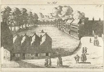 Utsikt over Buitenhof the Hoff (tittel på objekt)