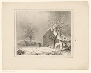 Hus i snølandskap