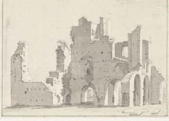 Ruinen av klosteret i Rijnsburg