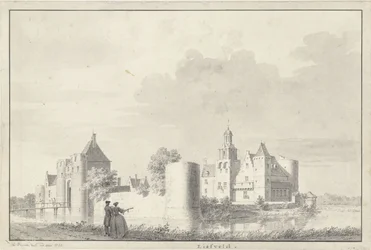 Liesveld Castle nær Groot-Ammers i Alblasserwaard