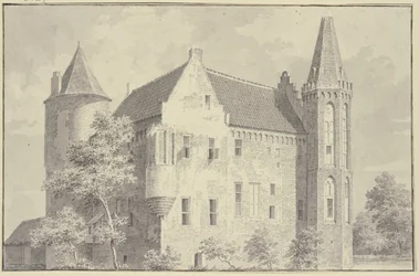 Croy slott i landsbyen Aarle-Rixtel