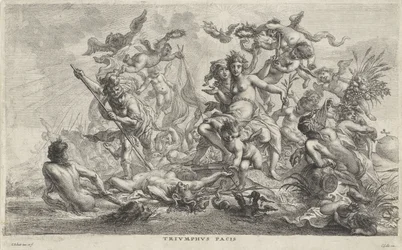 Allegory op de vrede Triumph of Peace (tittel på objekt)