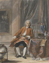 Portrett av Joan Jacob Mauricius, generalguvernør i Surinam Portrett av Joan Jacob Mauricius, generalguvernør i Surinam, poet og teaterentusiast
