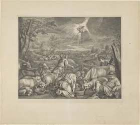 Abraham drar til Sikem / Bebudelse til hyrdene Royal Bible (serietittel)