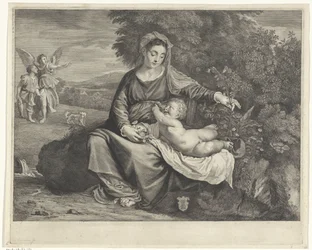 Maria med barnet og Tobias og engelen