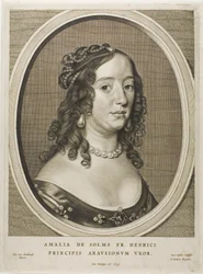 Amalia van Solms, kone til Fredrik Henrik, fra Ni portretter