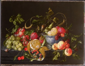 Et stilleben av frukt