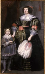 Madame Charlotte Butkens-Smit van Cruyninghen og hennes sønn Johannes-Amatus