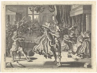 Dansekompani på et vertshus