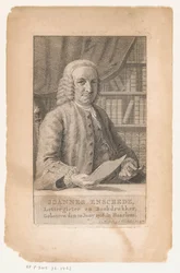 Portrett av Johannes Enschedé Joannes Enschede, typegrunnlegger og boktrykker (tittel på objekt)