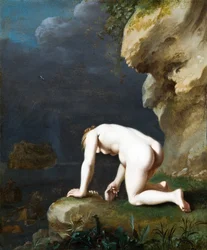 Gudinnen Kalypso redder Odyssevs, 1630