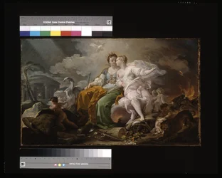 Allegory of Peace And Justice (olje på lerret)