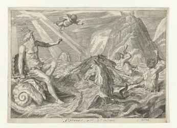 Neptunus møtt av tritoner Metamorfosen van Ovidius (serietittel)