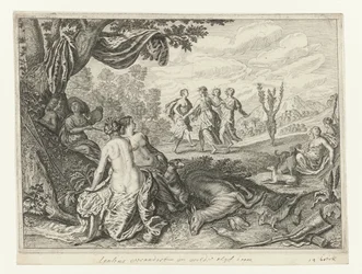 Apulian Shepherd ble til et oliventre Metamorphoses of Ovid (serietittel)