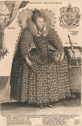 Elizabeth, dronning av England, ca. 1603 (gravering)