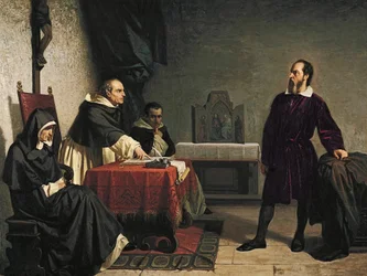 Galileo står overfor den romerske inkvisisjonen