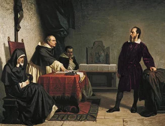 Galileo står overfor den romerske inkvisisjonen