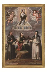 Guds mystiske by, ca. 1700 (olje på lerret)