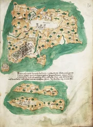 Naxos vellumdiagram, ca. 1420 (vellum)