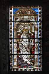 Saint Bernard (farget glass)