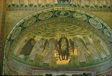 Madonna og barn, ca. 540 (mosaikk)
