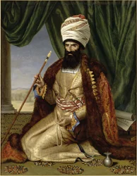 Portrett av Asker Khan, Persias ambassadør, i Paris i 1808, 1809.
