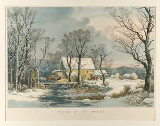 Vinter på landet, The Old Grist Mill