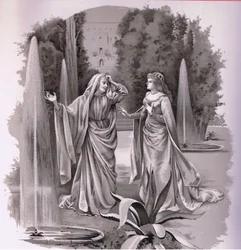 Juliet. Nei nei! Men alt dette visste jeg. , illustrasjon fra Romeo og Julie,