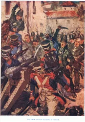 Rifle Brigade rydder en landsby, 1915