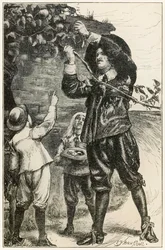 Christians gutter begynte å spise" fra "The Pilgrim